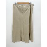 East 5th Tan Linen Rayon Blend Midi Skirt Set Button Down Shirt XL Coastal Photo 1