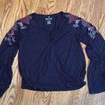 American Eagle , soft and sexy embroidered bell sleeve blouse Photo 1