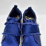 Sam Edelman Womens Levine Satin Fringe Elastic Slip-On Sneakers Blue Size 6.5 Photo 6