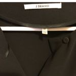 J Brand J. Brand black round neck snap front blouse rounded hem top M Photo 4