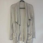 Athleta Size S Heather Grey Studio Magnetic Wrap Open Front Cardigan Shawl Photo 0
