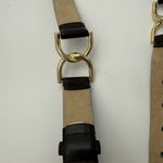 George Dark Brown Gold Double Metal Detail Belt Faux Leather Size Large Photo 3