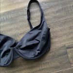 CUUP The Scoop Swim Top Separate Womens Sz 21 (36H / 38G) Black Hook Back Photo 1