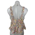 AQUA  Multicolor Floral Ruffle Sleeveless Sweetheart Babydoll Tank Top Size M Photo 1