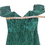 Abyss By Abby Boston Gown Green Sequins Off Shoulder Long Train Pageant Small S Photo 10