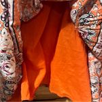 Urban Outfitters  Hanna Orange Floral Babydoll Scalloped Mini Dress Size‎ Small Photo 7