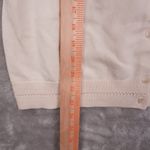 Boden Button Up Cardigan Women's Medium Ivory Long Sleeve Crochet Trim Preppy Photo 4