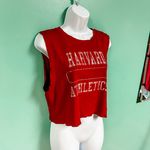 Tilly's Tilly’s Red Cropped Harvard Muscle Tank Photo 3