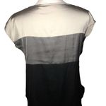 New York & Co. GRAY BLACK COLOR-BLOCK URBAN TOP SMALL Photo 1