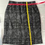 Coldwater Creek Black Knit Plaid Stretch Pencil Skirt Photo 7