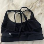 Lululemon /Peloton collab-Black Sports Bra with Racerback Design Photo 1