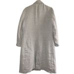 ZARA ✨ Oversized Linen Blend Light Heather Long Sz Large Blazer Coat✨ Photo 4