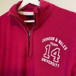 MV Sport Johnson & Wales University Quarter Zip Sweatshirt Pink 1914 Collegiate Casual Photo 1