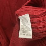 FINAL MARKDOWN Denim&Co. Cable Knit Sweater Vest with White attached Shirt small Red Photo 3