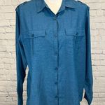 Eastern Mountain Sports  Shirt Breathable Button Down Teal-XL Photo 0