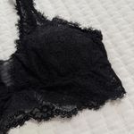 Aerie  Black Lace Bralette Wireless Sz M Medium Removable Lining Photo 1