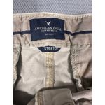 American Eagle Midi Stretch Shorts Size 10 Khaki Beige Photo 7