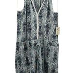 Go Coco Lightweight Blue Print Romper Size 1XL New Photo 0