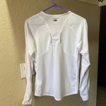 Adidas White Long Sleeve Athletic Top Photo 1