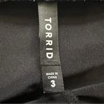 Torrid Black Pleather Vegan Leather Leggings Lace Trim Ankle Size 3 Photo 6