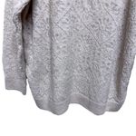 ZARA ‎ Boho Oatmeal Slouchy Open Crochet Weave sweater size M Photo 4