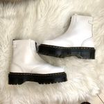 Dr. Martens Jetta Zipped Leather Platform Boot in White Photo 4