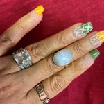 Sterling Silver 925 Oval Gemstone Ring Photo 0