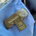 Tadashi Shoji NEW Lace Trim Long Sleeve Wide Leg Velvet Jumpsuit Navy Blue Sz 20 Photo 12