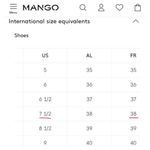 Mango Women's Block Heel Brown Leather Ankle Boots -Size 7.5 Photo 14