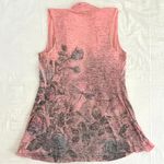 Maurice's 2000s Y2K  Pink Floral Nature Print Vest Sz M Grunge Boho Hippie Indie Photo 3