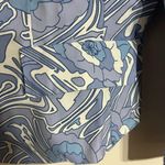 Kenneth Cole Womens Blue Floral Blazer Jacket Coat Size 12 Button Pockets Photo 3