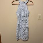 Lulus  Love Poem Light Blue Lace Mini Dress‎ size XS Photo 3
