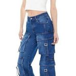 Forever 21 NWT Women’s Bratz Collaboration Wide Leg Cargo Jeans Size 30 Photo 0