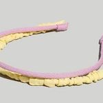Madewell Linen Pink and Yellow Headband Set Photo 0