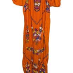 Embroidered Dress Orange‎ Orange Photo 0