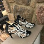 Wild Rose Heels   Black and White Strappy Heels Like New 7 1/2 Photo 6