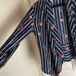 Jon & anna  Woman’s Floral Striped Open Front Cardigan size medium Photo 5