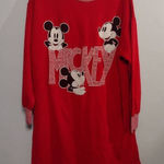 Disney Vintage Mickey & Co Mickey Mouse Sweater Dress USA Made Women’s S/M Red  Photo 0