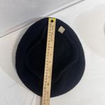 Vintage Quiet Luxury Minimalist Old Money Winter Wool Black Beret Hat Photo 14