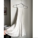 Hollister White Corset Back Mini Lace Dress Adjustable Straps large double lined Photo 2