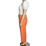 Anthropologie MAEVE x Colette Cropped Wide Leg Linen Pants, Orange, 34” Photo 10