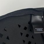 Ann Taylor Black Pleated Laser Cut Scuba Dress Sleeveless Eyelet Stretch Size 2 Photo 11