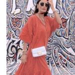 ZARA Plumetti Textured Dot Midi Swing Dress Medium Photo 2