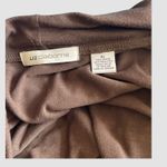 Liz Claiborne  Womens Brown 3/4 Sleeve Asymmetrical Open Front Cardigan X-Large Photo 4