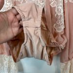 Revolve x We Are HAH Queen 4 A Day Copper Rose Sheer Lace Bodysuit Size Small Photo 4