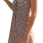 ZARA Yellow Floral Draped Satin Effect Mini Dress Size L NWT New With Tags Photo 0