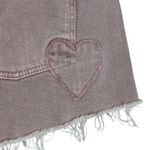 Madewell  x Where I Was From High Rise Jean Shorts Embroidered Heart Size 28 Photo 4