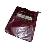 NEW Maroon & Black Crossbody Purse Adjustable Straps Bag Zippers Casual Pockets Purple Photo 2