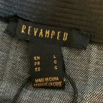 Revamped Ramped Black White Stripe Pencil Skirt Size Large NWT #7971 Photo 4