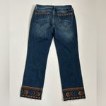 Driftwood  Colette Cropped Denim Jean Embroidered Size 30 Length 26 Photo 4